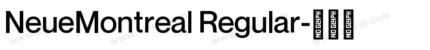 NeueMontreal Regular字体转换